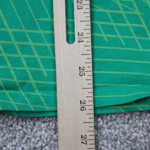 Nike Roger Federer Shirt Mens Large Green "RF" V-Neck Tennis S/S Athletic Cut - Picture 12 of 13